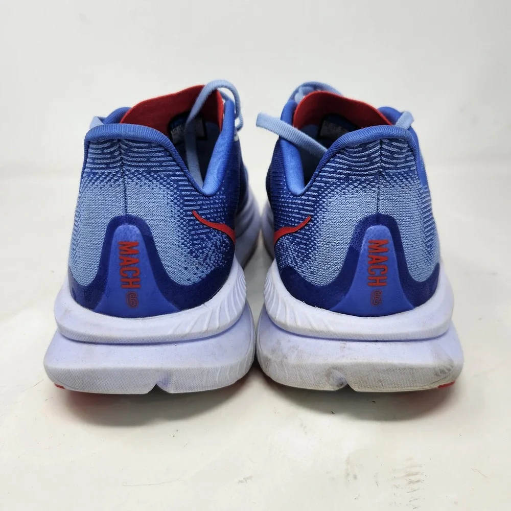 Hoka One One Mach 6 Womens Running Shoes Blue Red 1147810 MLL Size 8B